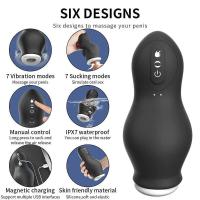 Embalaje privado Sexy Copa de avión vibratoria eléctrica entrenador de eyaculación retardada juguetes sexuales productos para adultos adecuados para la masturbación masculina - details 2