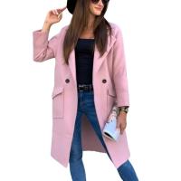 Abrigo largo de lana para mujer, abrigo de moda, prendas de vestir exteriores femeninas, Otoño e Invierno - details 1