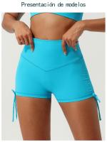 Pantalones Cortos de Yoga con V-Shape Hip Lifting Secado Rápido Diseño de Cordón - details 1