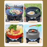 Estufa de gas de encendido electrónico de 21000W con adaptador, horno portátil para exteriores, quemador de barbacoa de metal, utensilios, accesorios de cocina - details 1