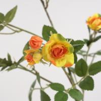 Rama de flor de Rosa Artificial de 65cm, flor de Rosa de imitación de plástico de tacto Real, flores falsas elegantes hechas a mano, decoración para el hogar y la Oficina - details 9