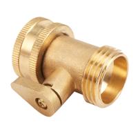 Conector de tubería de agua para manguera de jardín de 3/4 pulgadas, válvula de latón, divisor de grifos con interruptor de apagado - details 6