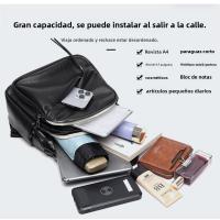 2025 nueva mochila de cuero casual para mujer, mochila de viaje versátil de estilo extranjero de gran capacidad - details 10