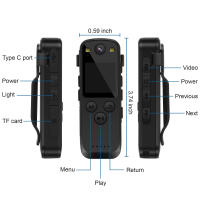 Mini cámara corporal A31 FHD 1080P, videocámara montada en el cuerpo, pequeña cámara portátil para policía, WIFI, cámara web de cerca para coche, DVR, deportes, DV - details 0