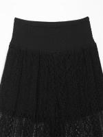 OUWU- Pantalones elásticos de cintura alta vintage de pierna ancha recta para mujer de moda, pantalones largos elegantes para mujer - details 8