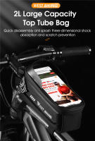 WEST BIKING-bolsa impermeable para bicicleta, funda para teléfono con pantalla táctil, gran capacidad, para manillar delantero, accesorios para ciclismo de montaña y carretera - details 0