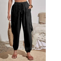 Pantalones blancos Mujer Transpirables, Adecuados para uso diario en - details 0