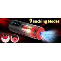 Embalaje privado SEXY Último masturbador masculino con 9 modos de empuje y succión y vibración Pantalla LCD con calefacción automática Masturbación Cup Juguetes sexuales - details 2