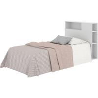 Cabecero con estantes para cama de 90 - BLANCO - 96 x 23,4 x 99 - details 0