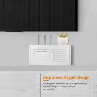 Caja de almacenamiento de enrutador Wifi, estante de Panel inalámbrico montado en la pared, soporte de tablero de enchufe, organizador de cables, decoración del hogar - details 2