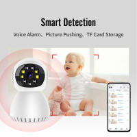 Cámara WiFi de doble banda 5G 1080P visión nocturna a todo color + monitoreo remoto del teléfono móvil, detección inteligente del cuerpo humano + voz bidireccional, cámara de red inalámbrica interior - details 4