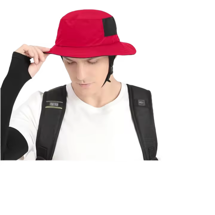 Gorro de malla ligero para Surf en la playa, transpirable UPF50+, protector solar, sombrero de pescador, plegable, ajustable, para el sol, para acampar - 1