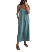 Vestido de verano para mujer, moda, color liso - details 1