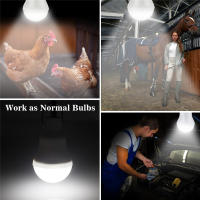 Lámpara Solar Portátil Bombilla LED Recargable para Campamento Pesca Nocturna Panel Solar de Energía Renovable Luz Blanca 1.5W - details 9