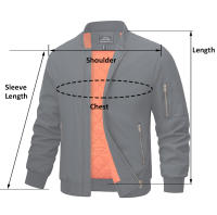 MAGCOMSEN-Chaqueta bomber para hombre, chaquetas cálidas para piloto, ropa de calle, primavera y otoño - details 1