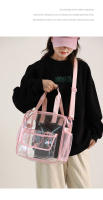 Bolso de hombro tipo bandolera transparente de PVC para natación y playa, gran capacidad, impermeable, para verano, Fitness, Yoga, bolso deportivo - details 16