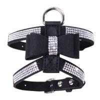 con lazo de imitación de diamante brillante, correa para el pecho para perros pequeños y medianos, antirotura - details 2