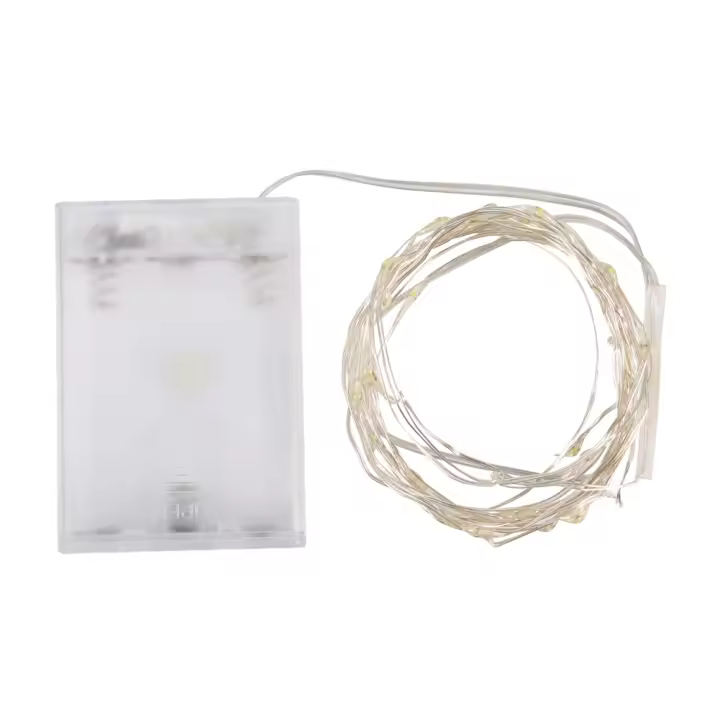 Guirnalda de luces LED de alambre de cobre para decoración festiva, USB, verde, 5m - 1