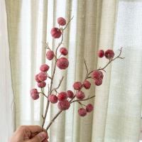 Ramas de calabaza artificiales de 12 frutas de planta verde, simulación realista hecha a mano, plantas falsas elegantes, decoración del hogar - details 7
