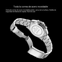 Reloj de Cuarzo para Hombres Pulsera de Acero Deportivo de Seis Agujas - details 6
