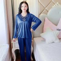 Conjunto de pijama de satén grande 5XL, pijamas cortos, decoración del hogar de mediana edad, pijamas de mujer baratos - details 65