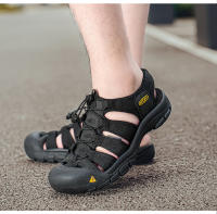 Sandalias de bolsillo con suela ligera para exteriores, de gran tamaño, sandalias de senderismo de verano para mujer, zapatos de playa para hombre - details 24