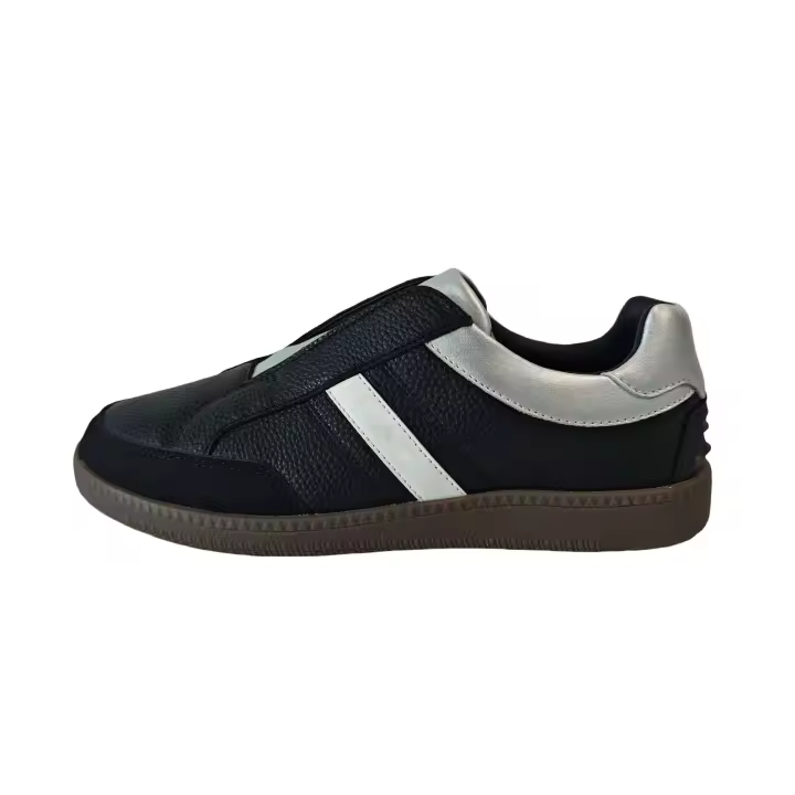 Zapatos de cuero deportivos para correr de primavera para hombre de marca, zapatos informales de moda con tacón plano para caminar lento - 1