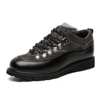 Nuevos botines negros de alta calidad para hombre, zapatos de moda de cuero genuino, cordones lujosos, calidad Wenzhou - details 5