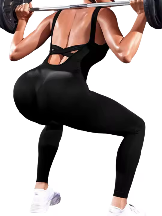 Traje de Yoga de Una Pieza para Mujeres Ouwu Ropa Moldeada Sin Costuras de Alta Elasticidad - 1