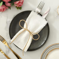 Pañuelos de Gasa Rojos Navideños Desechables 20pcs Tamaño 32x32cm Ideal para Decoración de Mesa de Boda y Fiesta Hechos en China - details 3