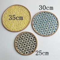 Posavasos de Ratán para Otoño Estera de Bambú para Plato, Tetera, Pared Decorativa - details 2