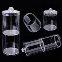 Recipiente de Almacenamiento de Bolas de Algodón con Tapa de Gran Capacidad en Acrílico Transparente para Baño Organizador de Maquillaje Dispensador - details 3