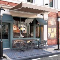 Toldo retráctil con brazo articulado, protección solar, Anti-UV, impermeable, para patio, balcón, restaurante, cafetería al aire libre - details 0