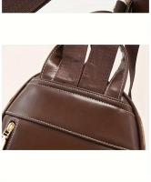 Mochila con estampado de letras para mujer, morral informal de cuero PU para viaje al aire libre - details 9