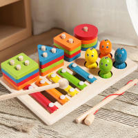 Juguete Educativo 3 en 1 para Niños, Juego de Pesca, columna de golf y Xilófono, Desarrollo de Colores, Formas y Música - details 3