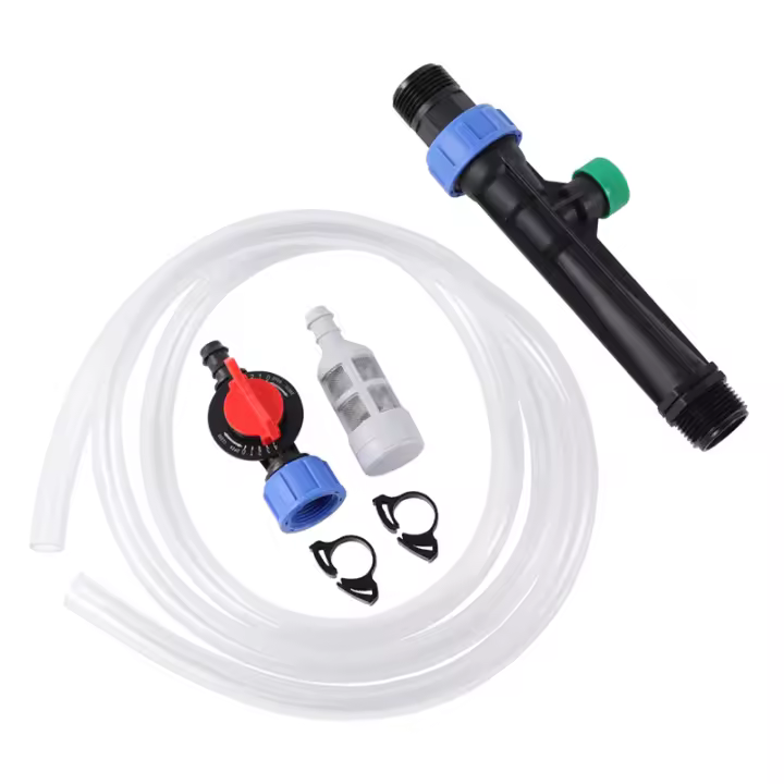 Kit de fertilización Venturi de rosca macho, inyector de fertilizante automático, accesorios de rociador por goteo (1,5 pulgadas) - 1