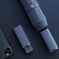 Paraguas plegable automático con luz Led para hombre y mujer, sombrilla grande a prueba de viento, portátil, suministros de viaje al aire libre, 1 unidad - details 9