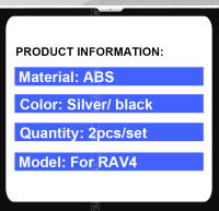 Adornos de Coche de Cromo ABS - Compatibles con Toyota RAV4, Highlander, Sienna, Corolla Cross - Decoración Exterior de Alta Gama - details 2