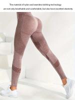 Leggings de yoga de cadera de 2 piezas para mujer, pantalones de elevación HP transpirables de cintura alta para hacer ejercicio - details 0