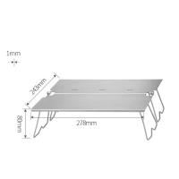 Mesa plegable de titanio para barbacoa de camping, picnic al aire libre, mochilero - details 5