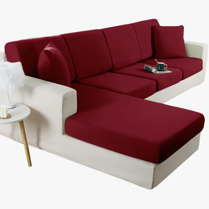Coolazy-funda elástica para cojín de asiento de sofá, cubierta lavable en forma de L para sala de estar - 1