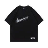 Camisetas Casuales de Verano para Hombres Algodón Puro, Cuello Redondo, Mangas Cortas, Nuevas Camisetas de Pareja con Estampados de Logotipo - details 0