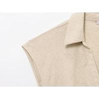BUNO-2025 nuevo conjunto de falda para mujer, Tops elegantes sin mangas con cuello en V, faldas por debajo de la rodilla con abertura, moda informal, trajes ajustados lisos para mujer - details 17