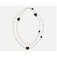 Сhорагd. ™ Collar Sautoir Happy Hearts, oro rosa ético, diamantes, nácar - details 4