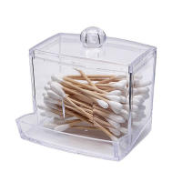 Tarro de maquillaje de algodón, organizador de cosméticos de viaje, contenedor de almacenamiento de joyería acrílico transparente redondo - details 7