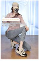 Zapatillas de Plataforma Baja para Mujer Primavera-Otoño 2025 Moda Estudiantil con Aumento de Altura Sencillo - details 0