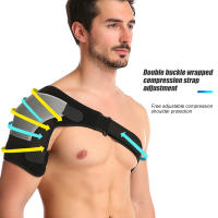 Hombrera deportiva para hombres y mujeres, manguito rotador roto, tendinitis, dislocación, envoltura de manga de compresión de hombro de neopreno - details 3