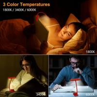Luz LED De Lectura Recargable por USB, Lámpara Flexible De 360 ° Con 3 Modos De Iluminación, Protección Ocular - details 10