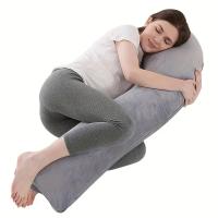 Almohada de maternidad minimalista en forma de J, desmontable, suave para la piel, almohada para dormir - details 7