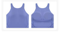 Sujetador Deportivo Inalámbrico SHINBENE para Mujer con Collar de Halter y Top de Yoga para Gimnasio con Bra Incorporado Sensación Desnuda en la Espalda - details 23